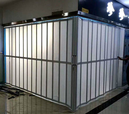 鋁合金水晶折疊門