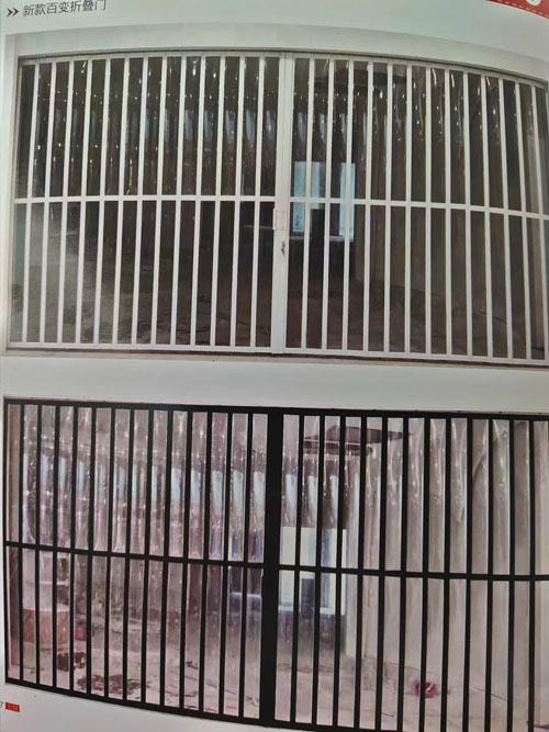 商場鋁合金水晶折疊門