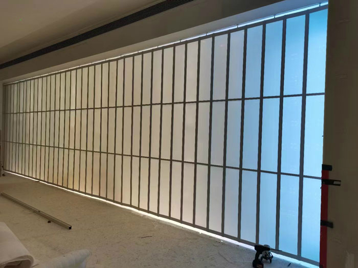 鋁合金水晶折疊門