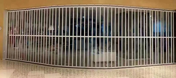 商鋪門店水晶折疊門安裝